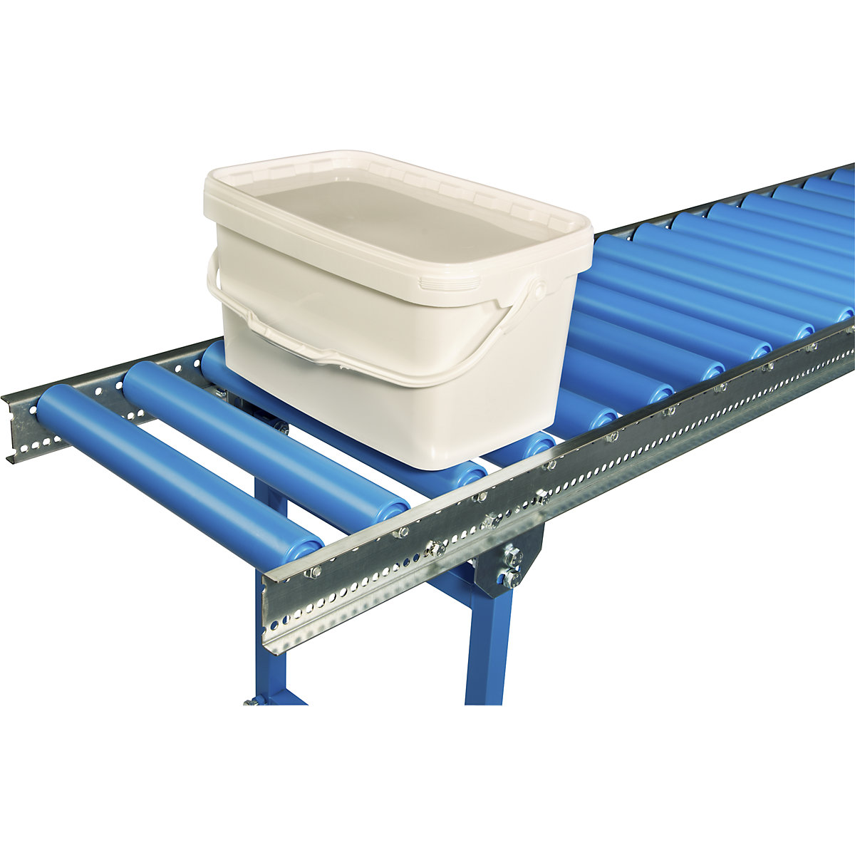 Lightweight roller conveyor, steel with plastic rollers – Blume (Product illustration 2)-1