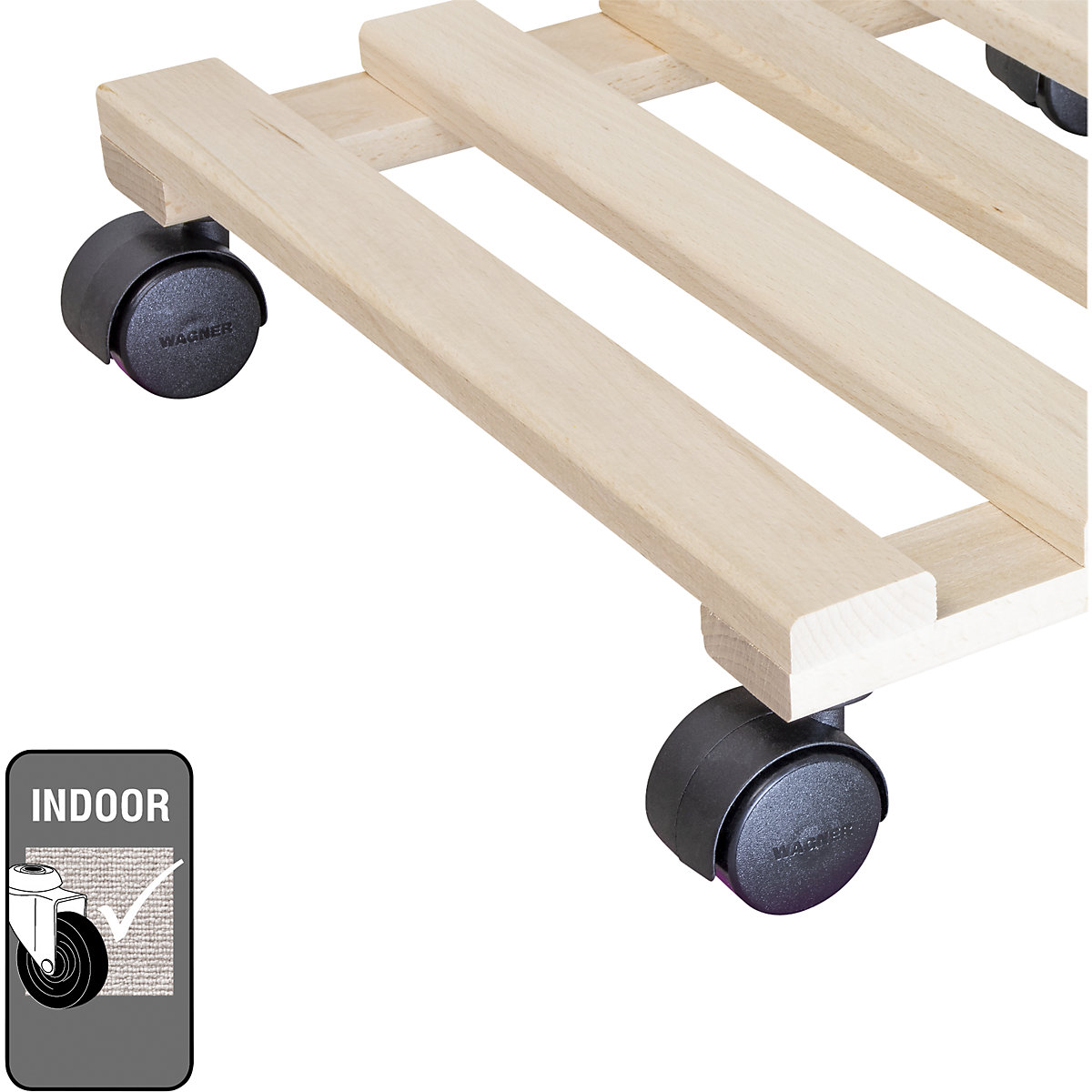 Suport pe roți, pentru plante, fag PALETTI – Wagner (Imagine produs 4)-3