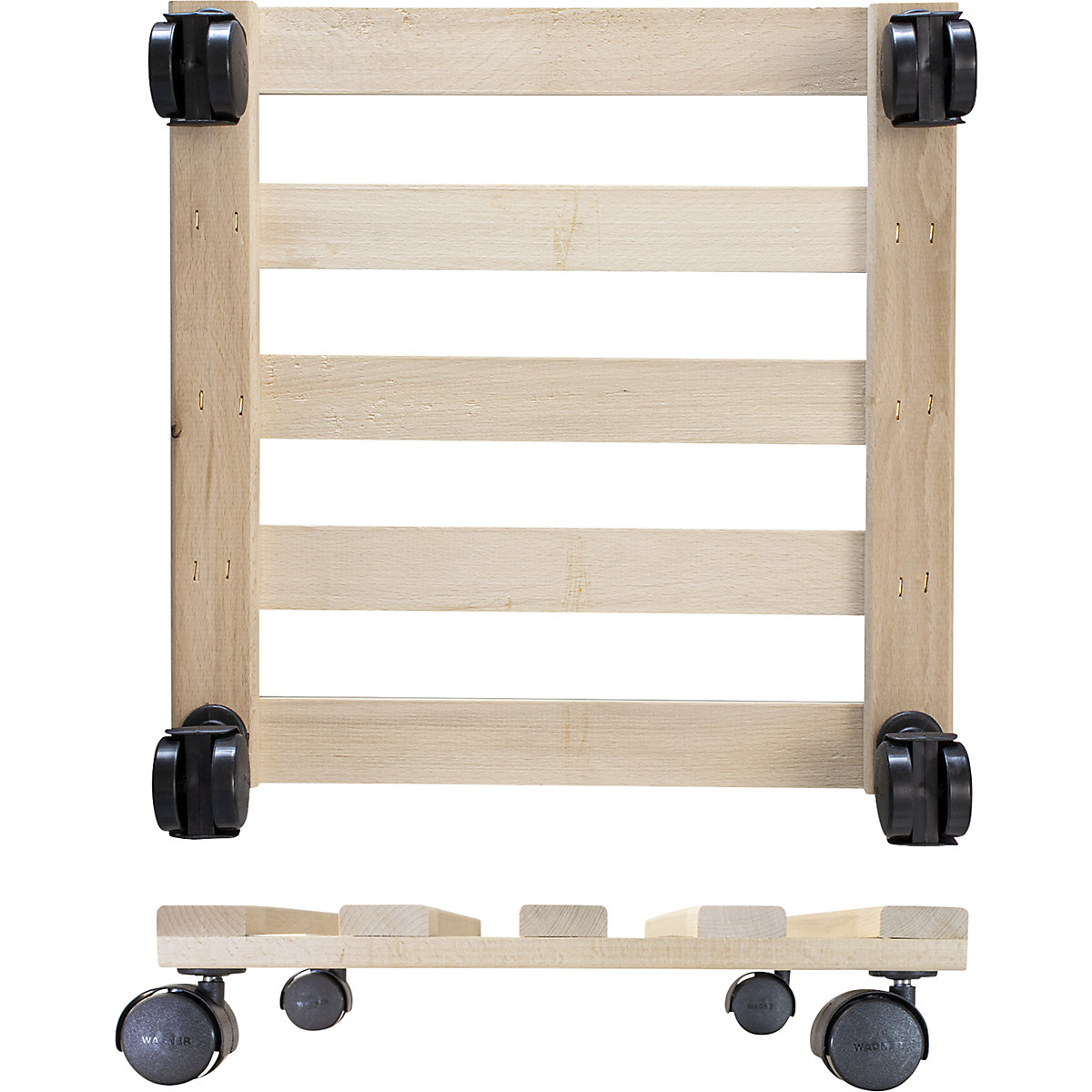 Suport pe roți, pentru plante, fag PALETTI – Wagner (Imagine produs 6)-5