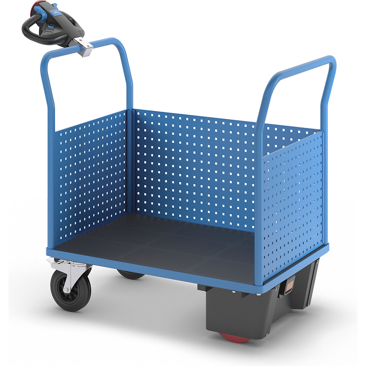 Cărucior cu platformă cu motor electric – eurokraft pro (Imagine produs 8)-7