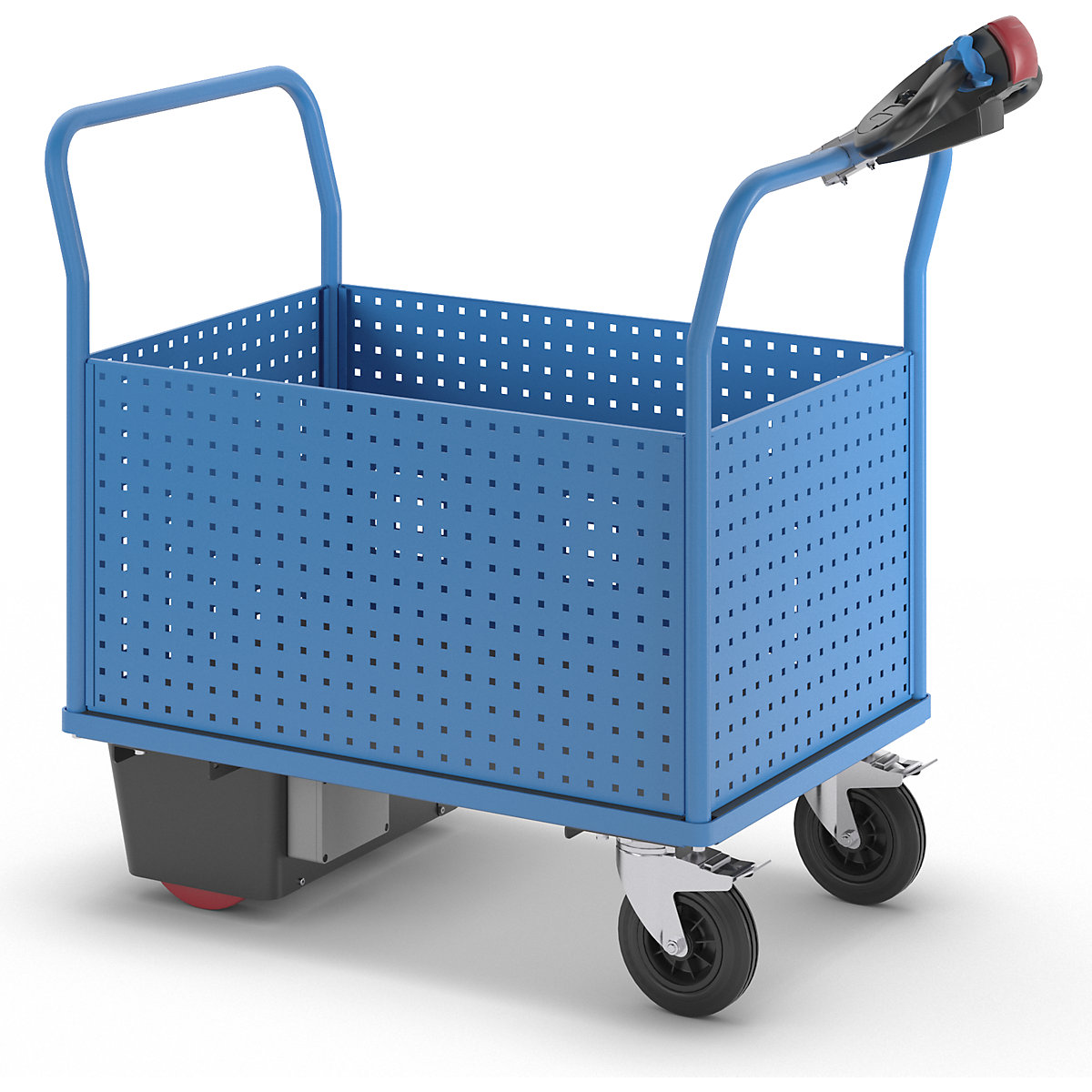 Cărucior cu platformă cu motor electric – eurokraft pro (Imagine produs 7)-6