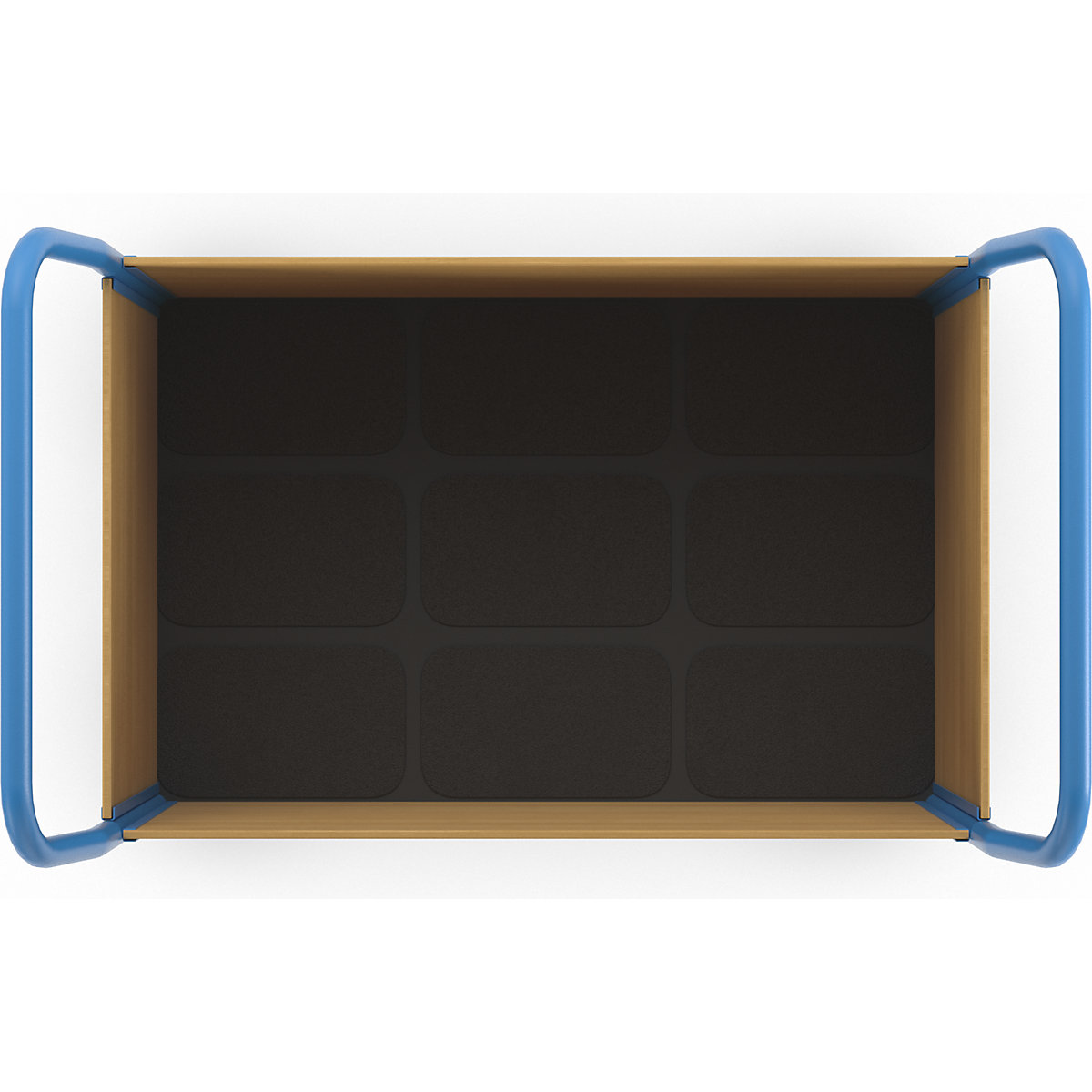 Cărucior cu platformă cu pereți din lemn – eurokraft pro (Imagine produs 7)-6