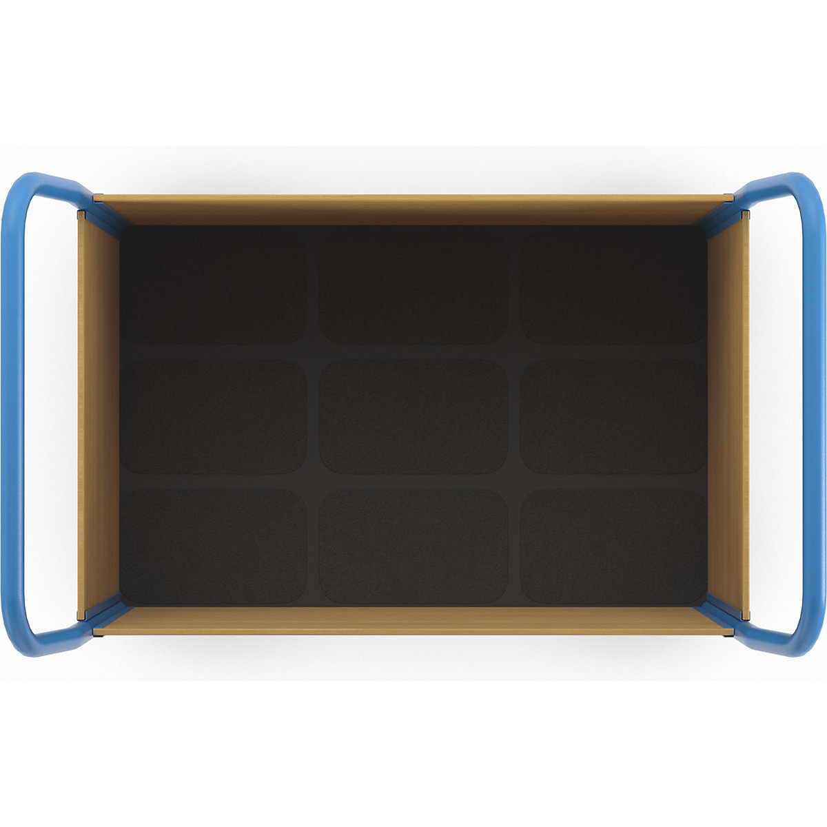 Cărucior cu platformă cu pereți din lemn – eurokraft pro (Imagine produs 9)-8