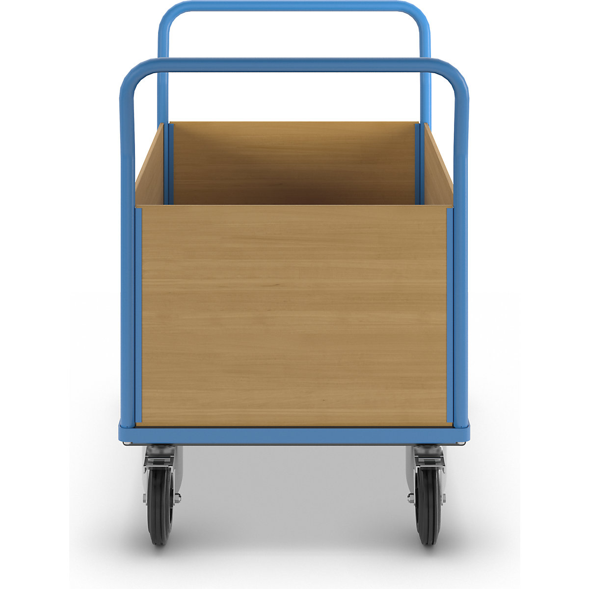 Cărucior cu platformă cu pereți din lemn – eurokraft pro (Imagine produs 4)-3