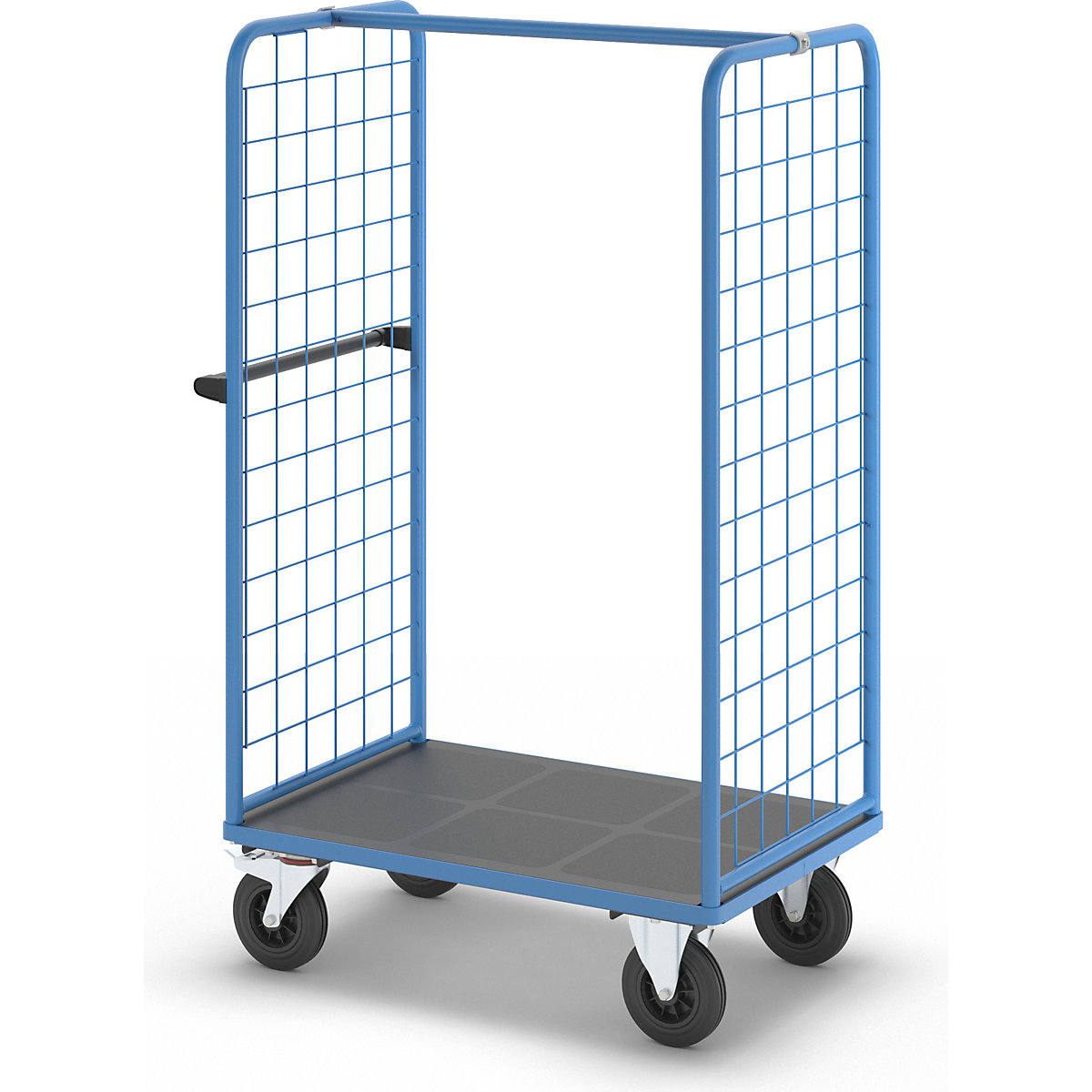 Cărucior etajat cu pereți laterali din grilaj – eurokraft pro (Imagine produs 6)-5