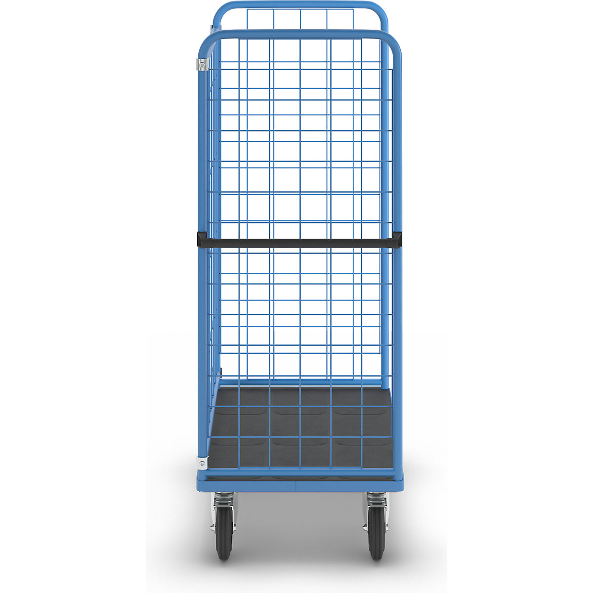 Cărucior etajat cu perete din grilaj pe trei părți – eurokraft pro (Imagine produs 6)-5
