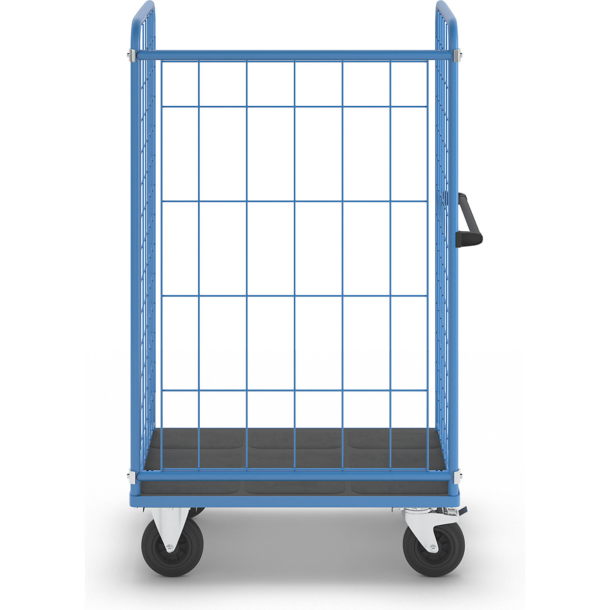 Cărucior etajat cu perete din grilaj pe trei părți – eurokraft pro (Imagine produs 7)-6