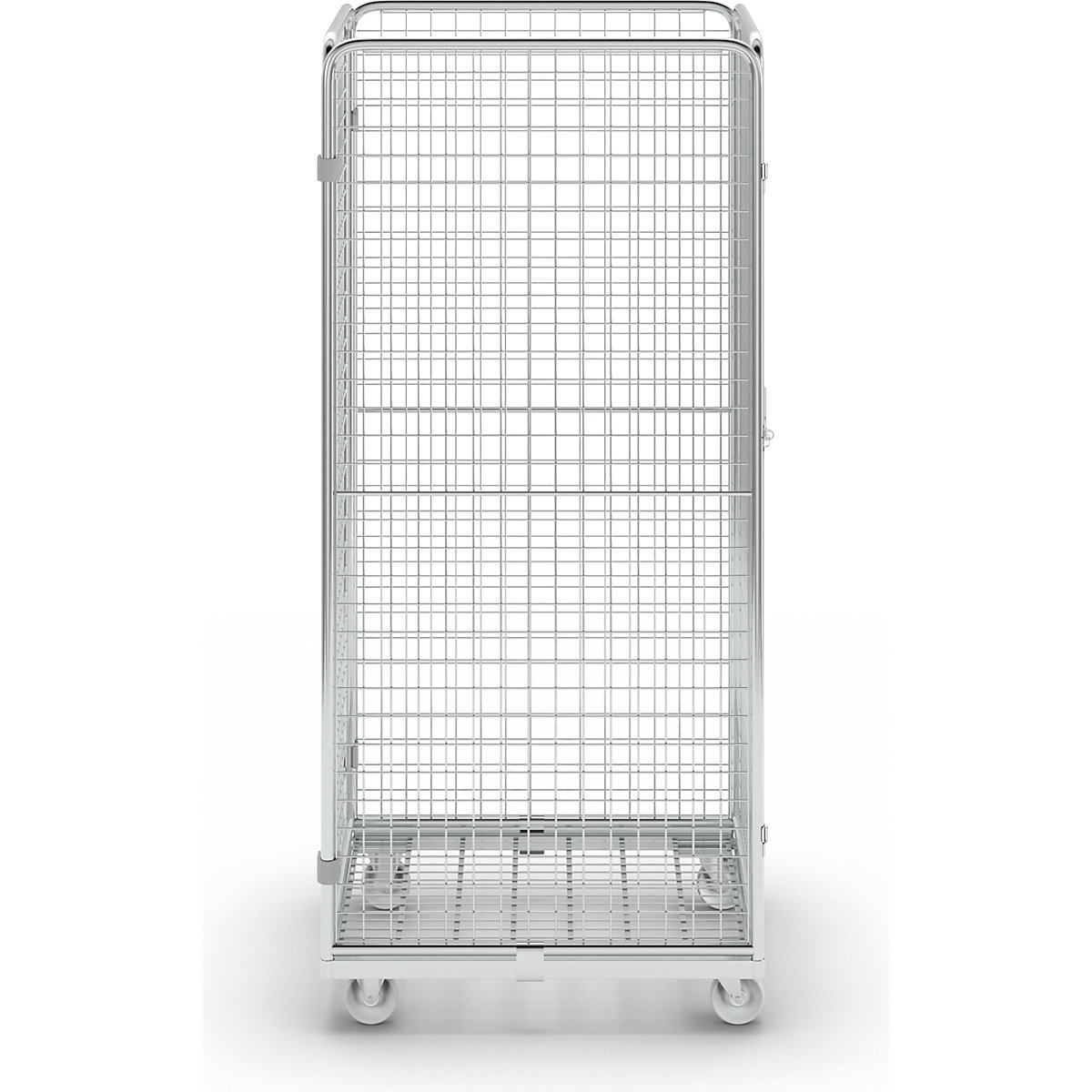 Container din grilaj de sârmă cu placă de rulare din oțel (Imagine produs 5)-4