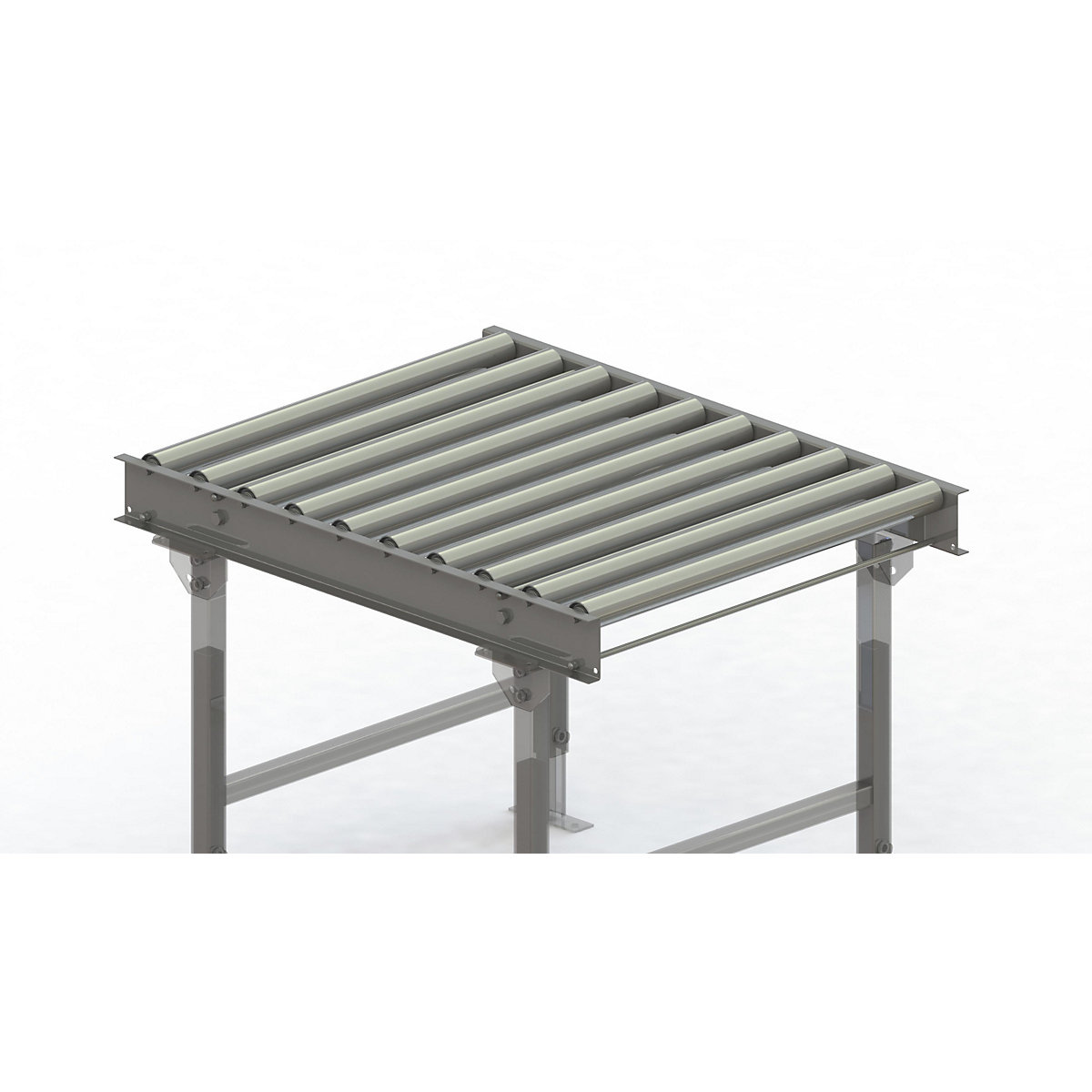 Rollenbahn, Stahlrahmen mit Stahlrollen verzinkt Gura