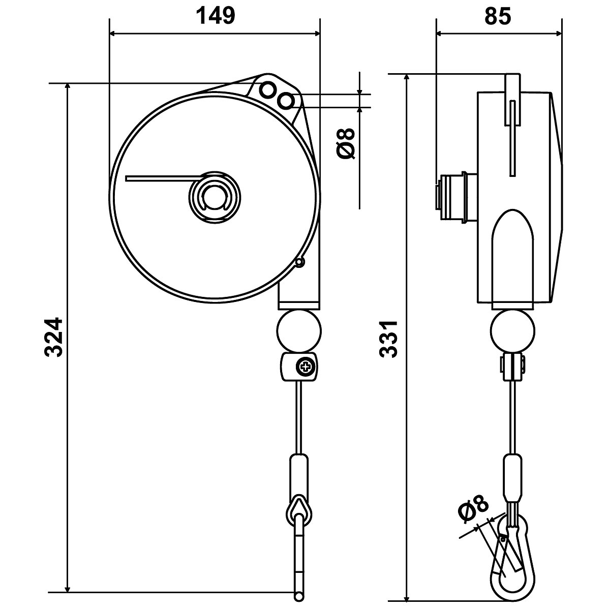 Profi-Federzug (Produktabbildung 2)-1