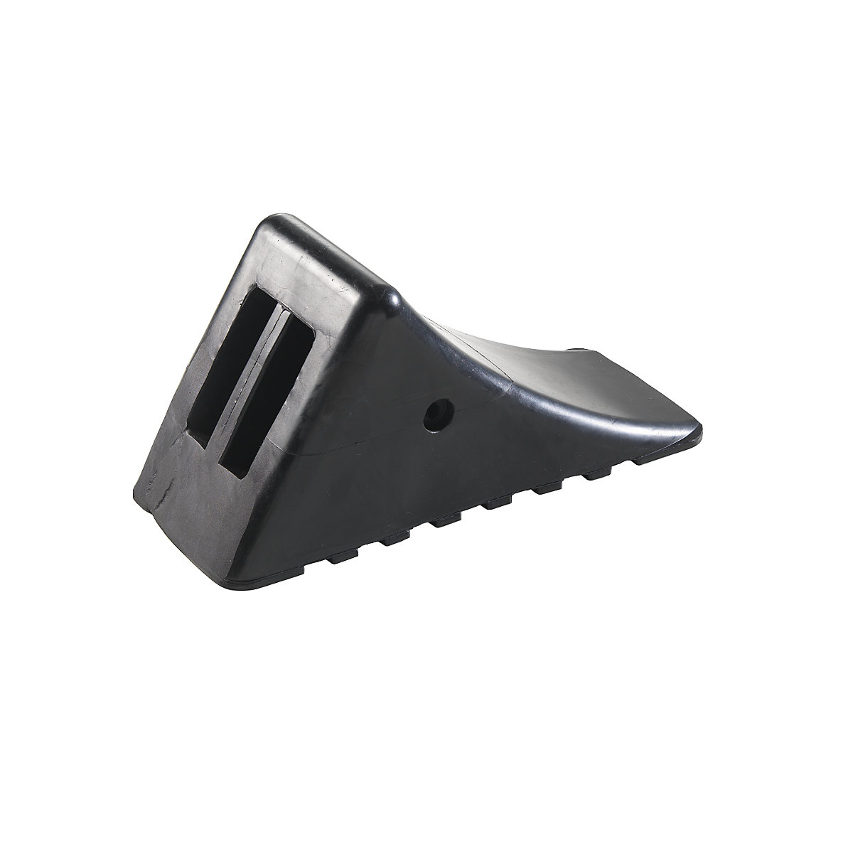 Rubber wheel chock, black