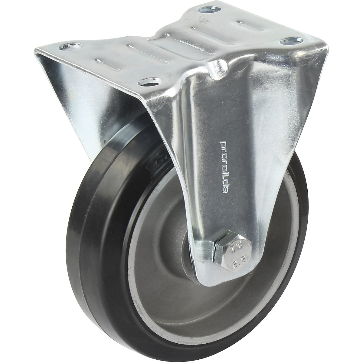 Elastično kolo iz polne gume, črno – Proroll