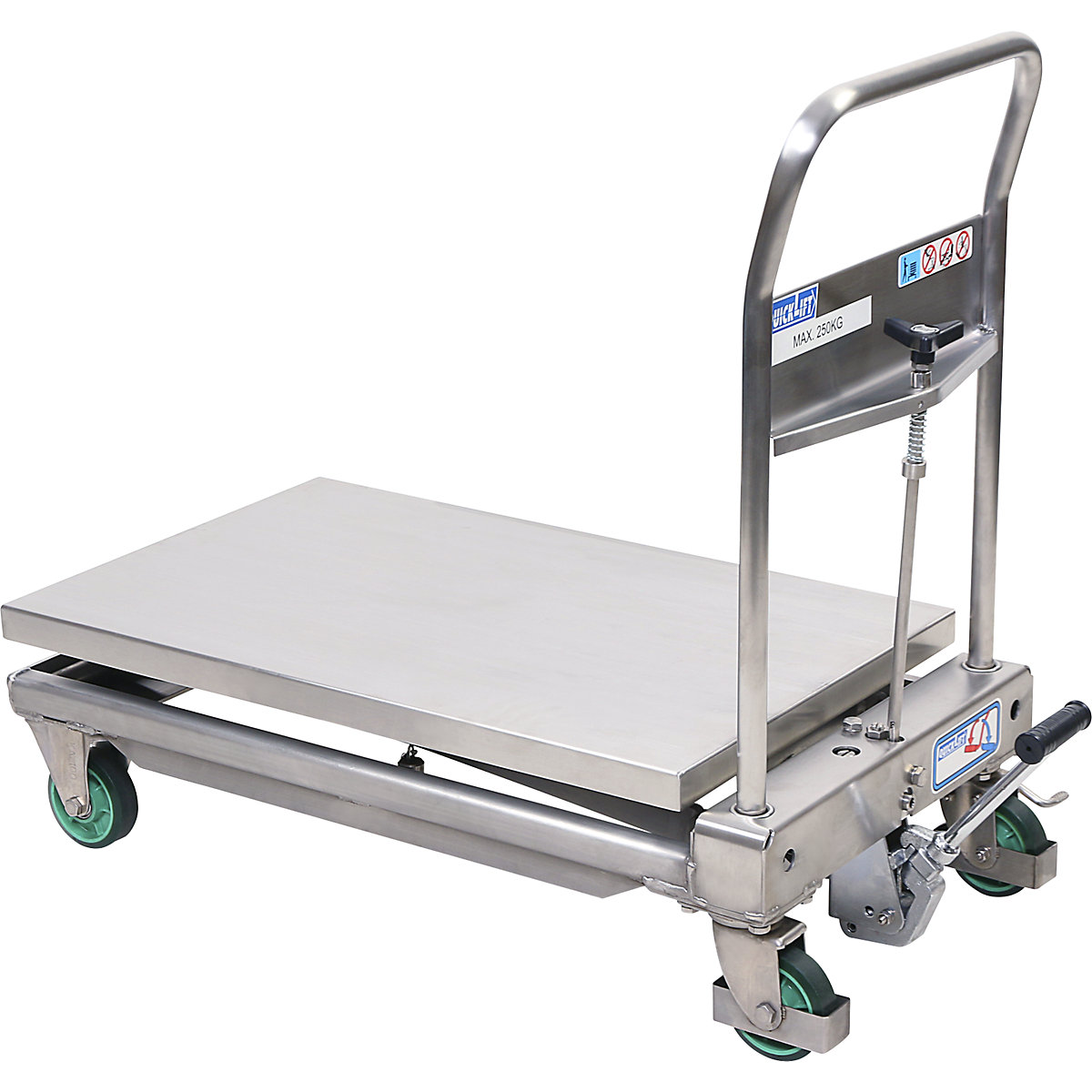 Stainless steel scissor lift platform truck (Product illustration 8)-7