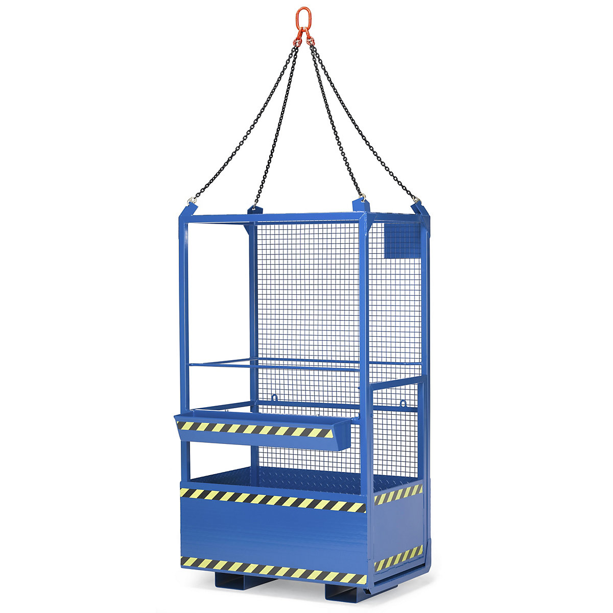 Access safety platform for cranes or stackers