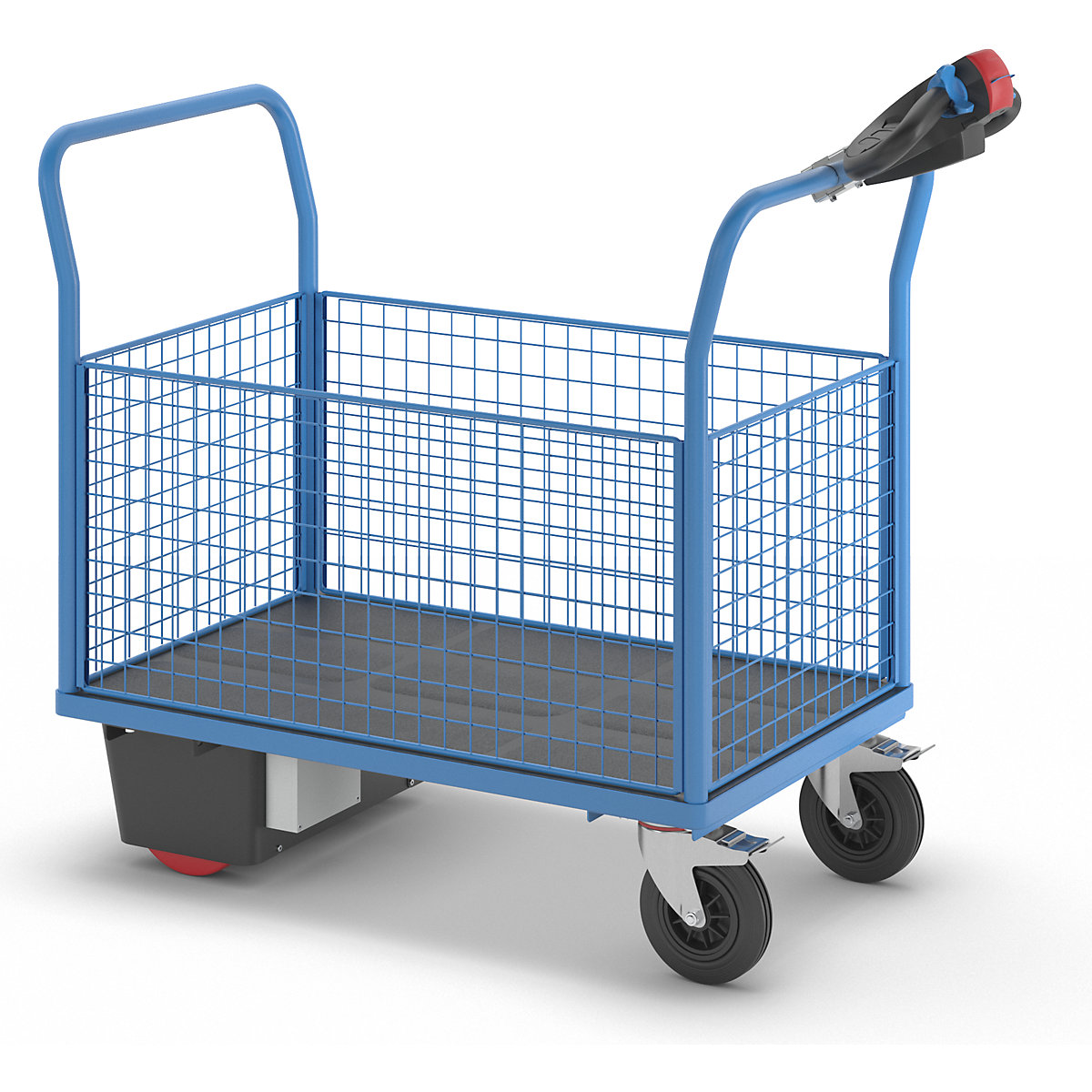 Cărucior cu platformă cu motor electric – eurokraft pro (Imagine produs 7)-6