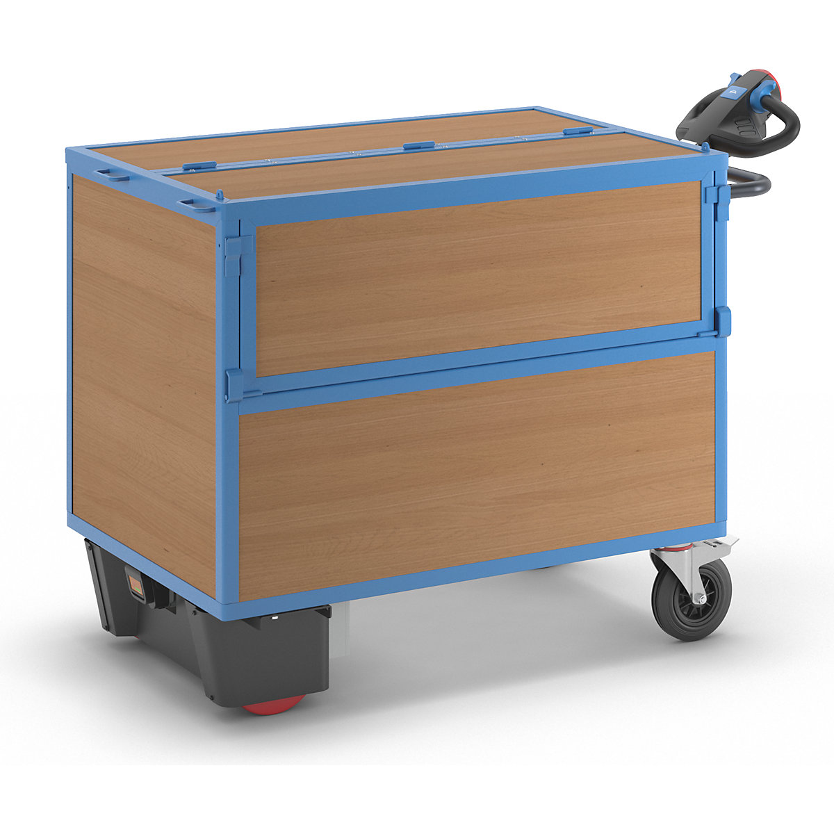 Cărucior tip container cu motor electric – eurokraft pro
