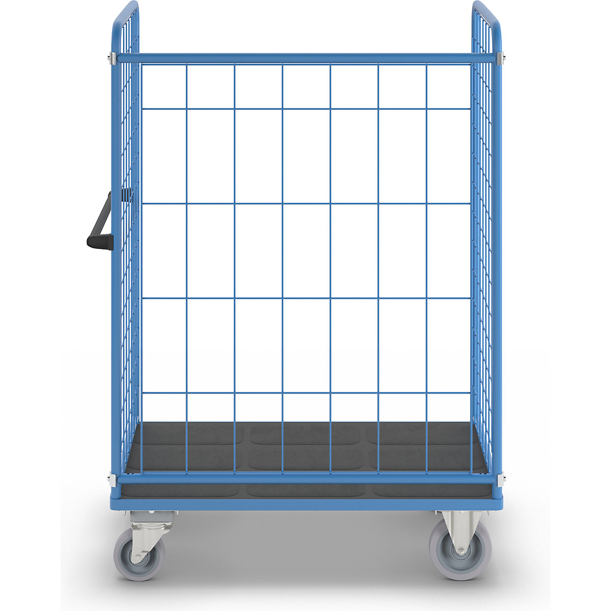 Policový vozík, drôtená mriežka z troch strán – eurokraft pro (Zobrazenie produktu 6)-5
