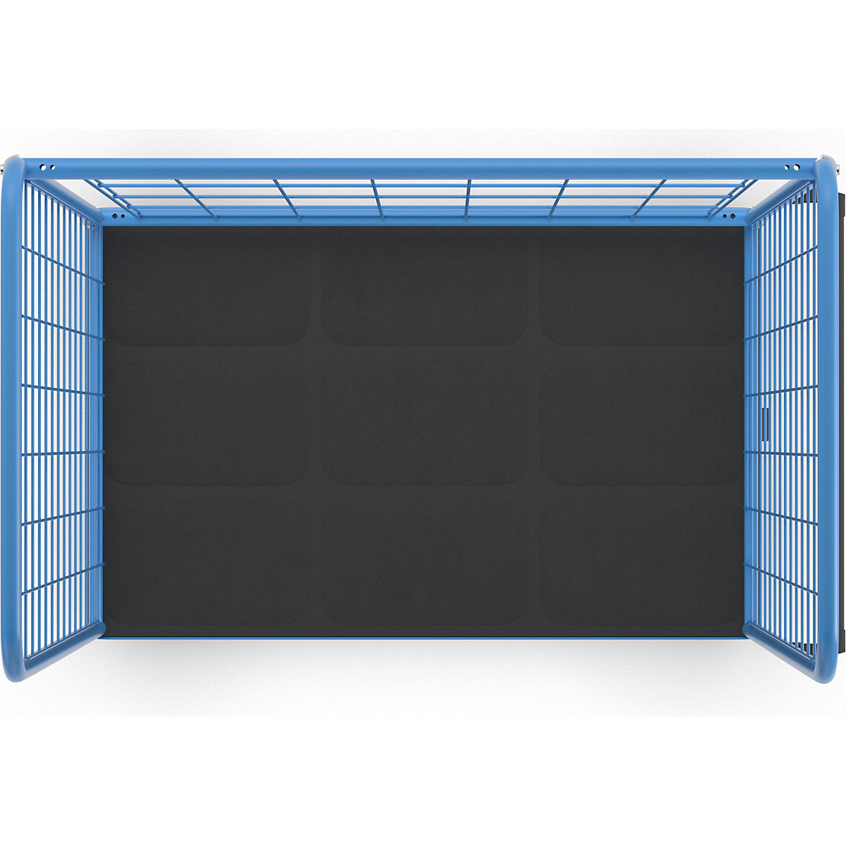 Policový vozík, drôtená mriežka z troch strán – eurokraft pro (Zobrazenie produktu 7)-6