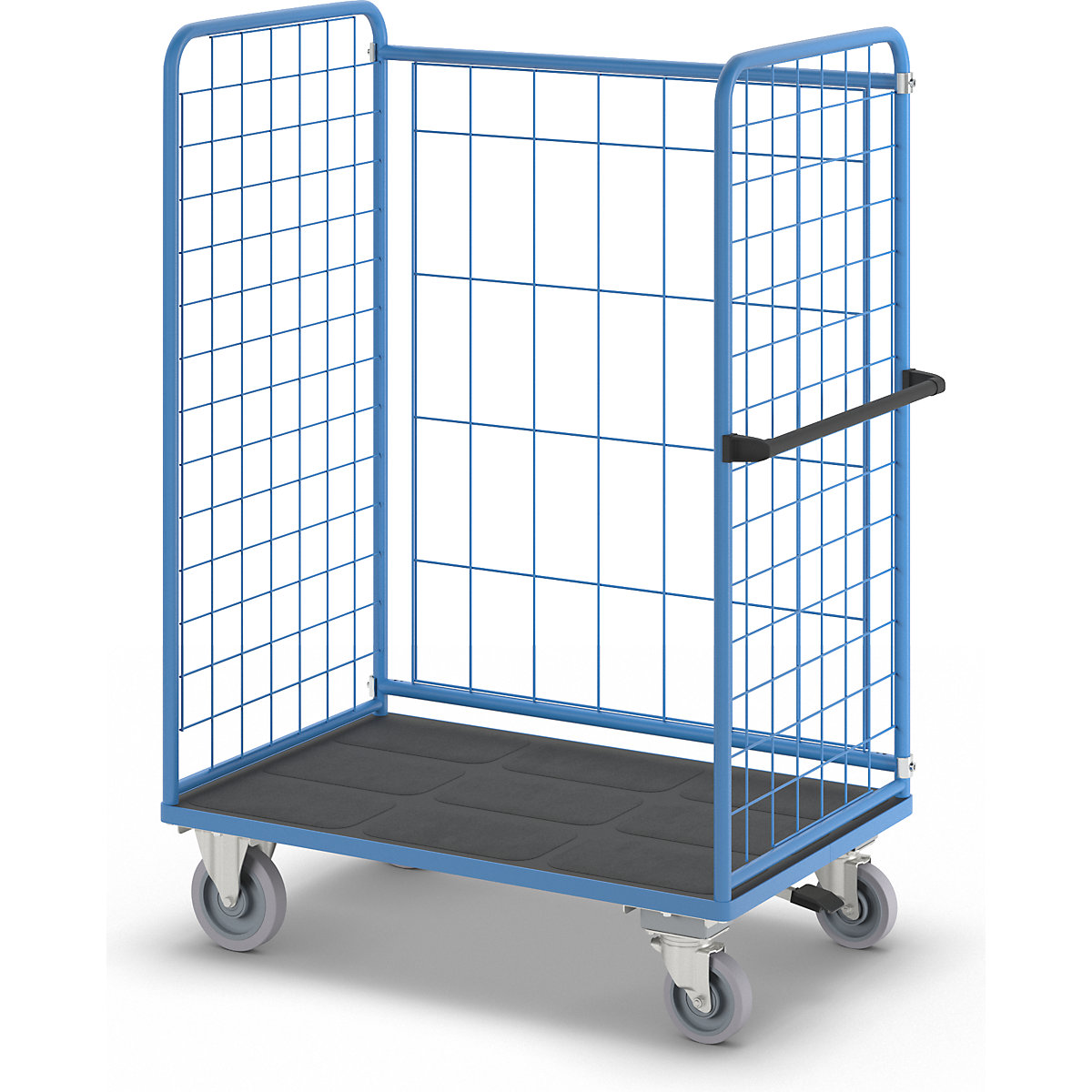 Policový vozík, drôtená mriežka z troch strán – eurokraft pro (Zobrazenie produktu 9)-8