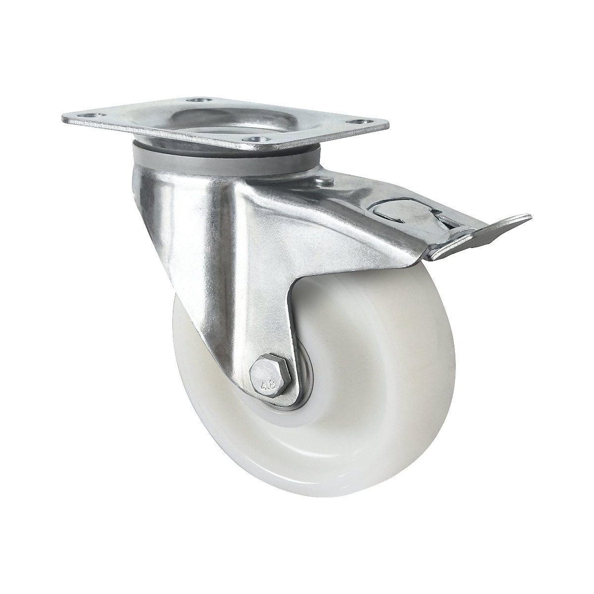 Roată din poliamidă, carcasă din tablă de oțel