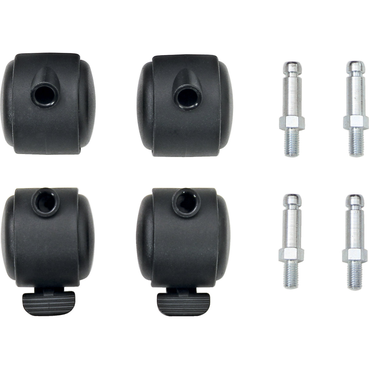 Wielenset voor afvalbak, VE = 4 stuks