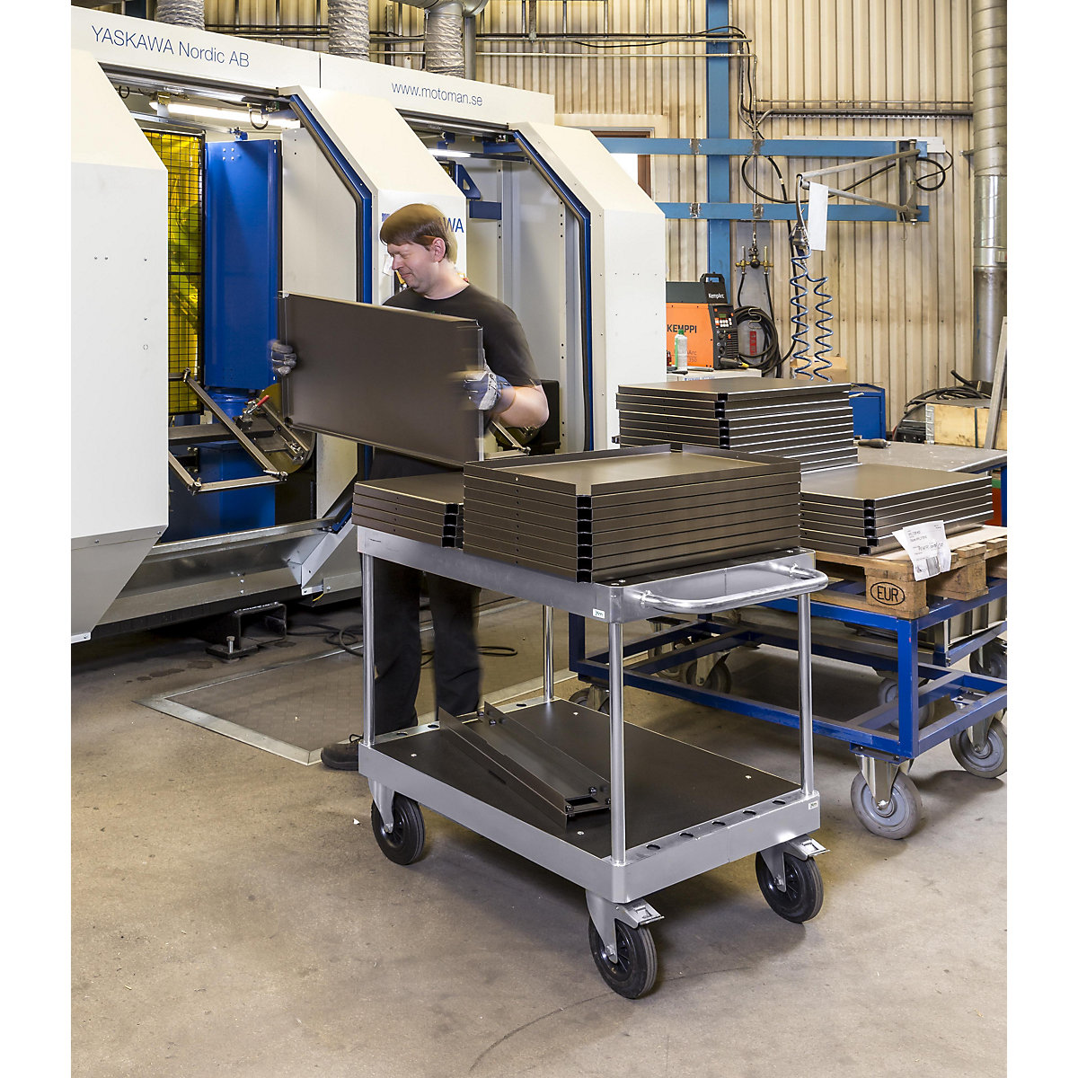 JUMBO zinc plated workshop trolley – Kongamek (Product illustration 3)-2