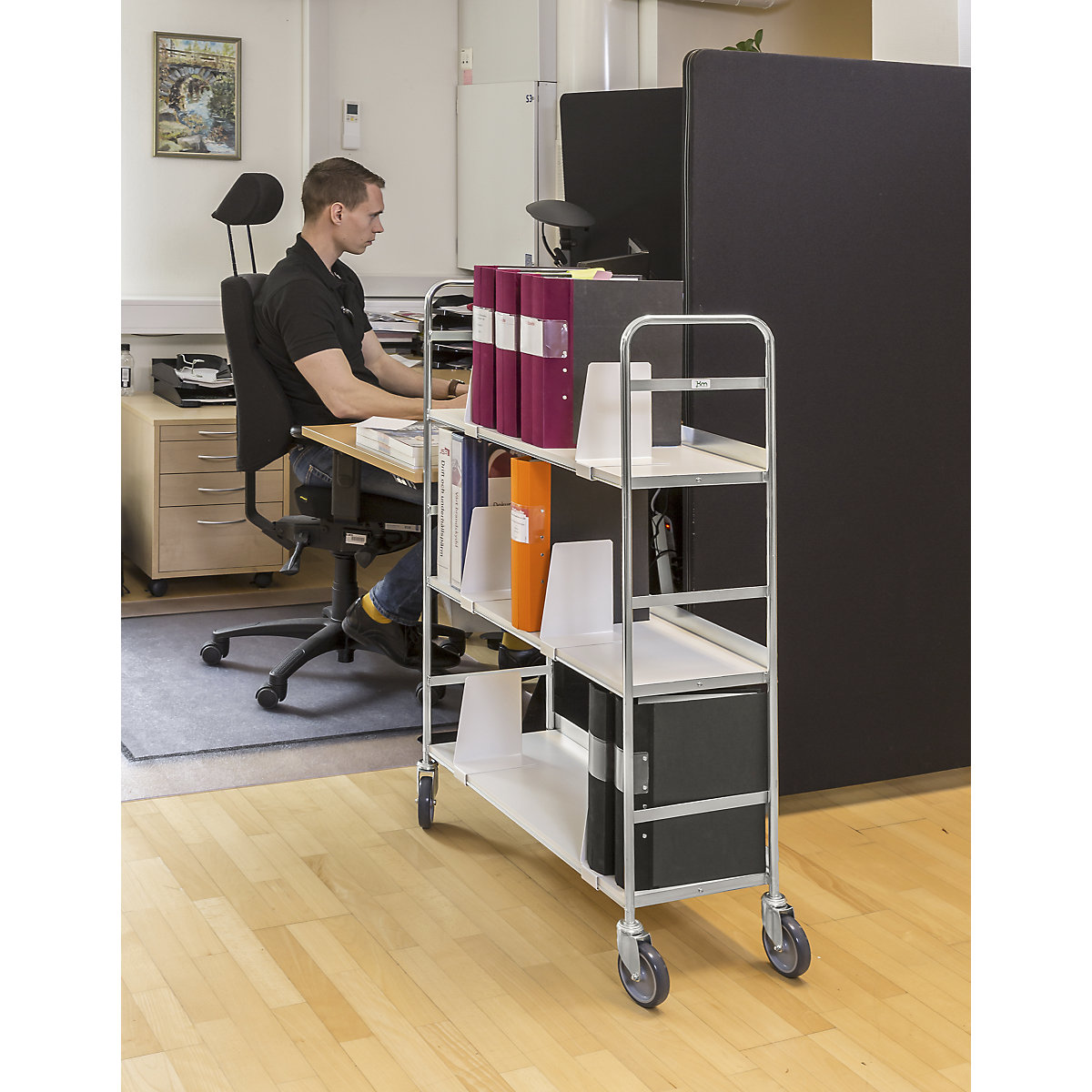 KM151 file shelf truck – Kongamek (Product illustration 5)-4