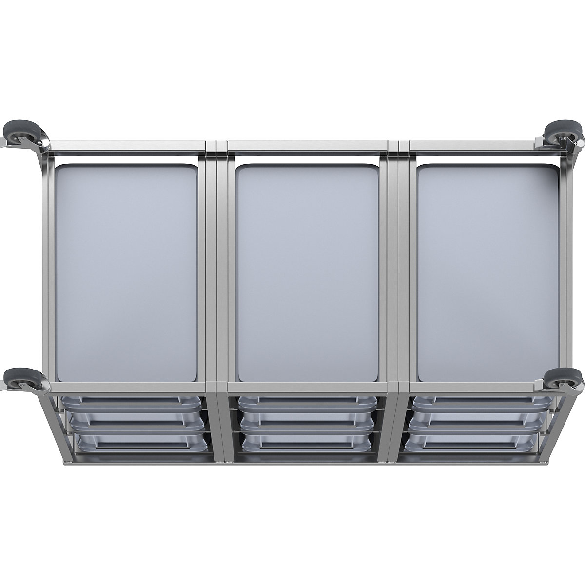Stainless steel container trolley (Product illustration 5)-4