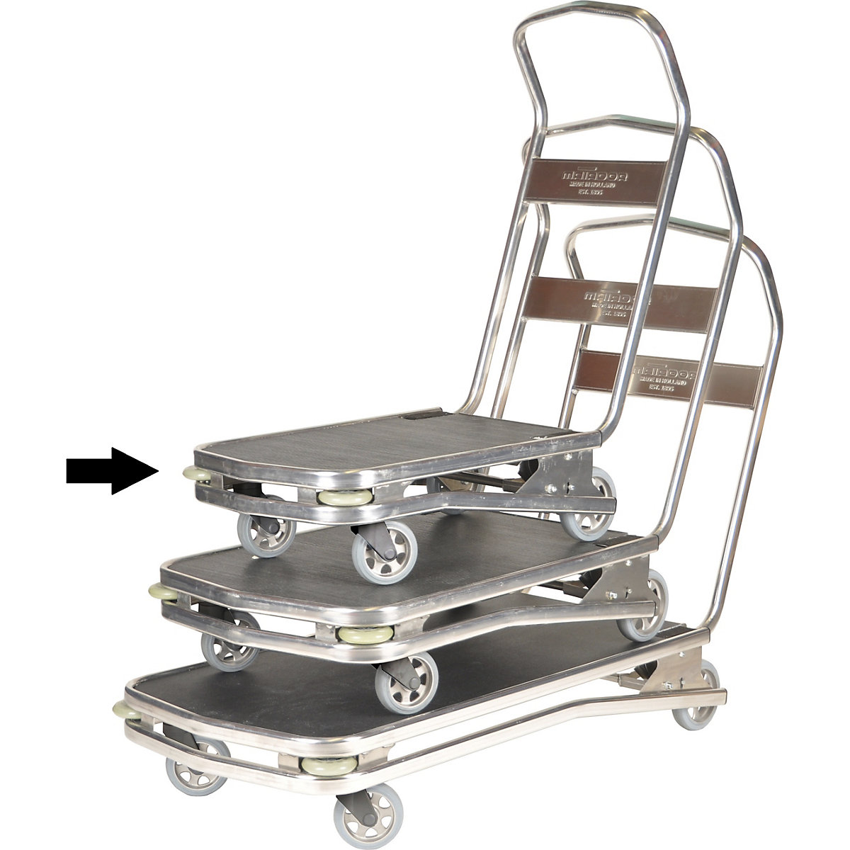 M-REBEL platform truck, ergonomic – MATADOR (Product illustration 2)-1