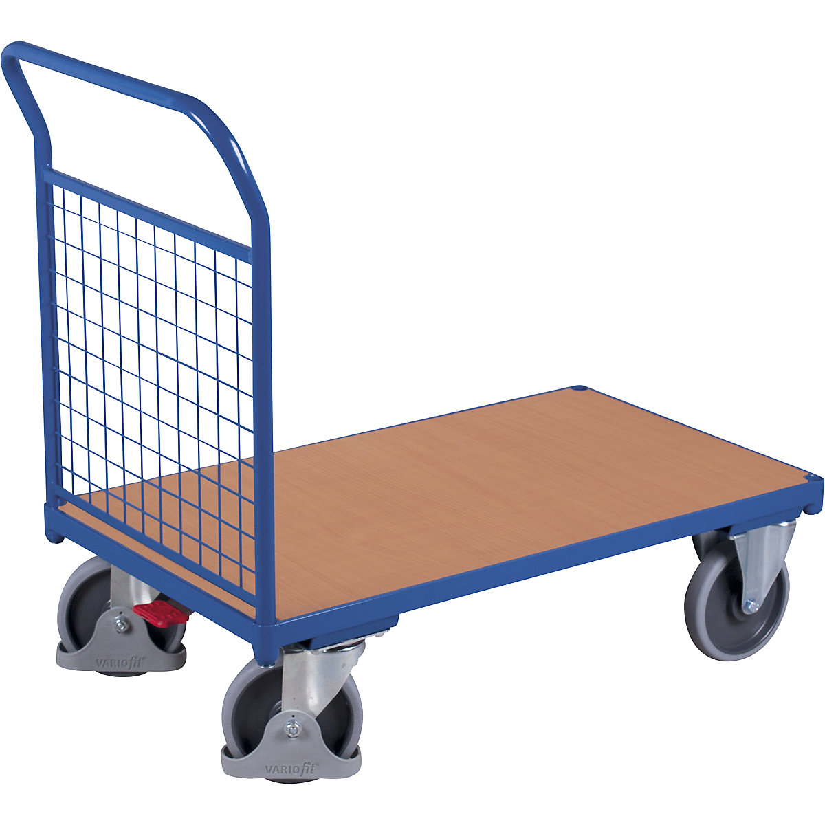 Platform truck with end panel