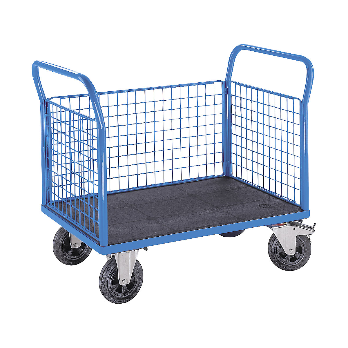 Platform truck with mesh panels – eurokraft pro (Product illustration 2)-1