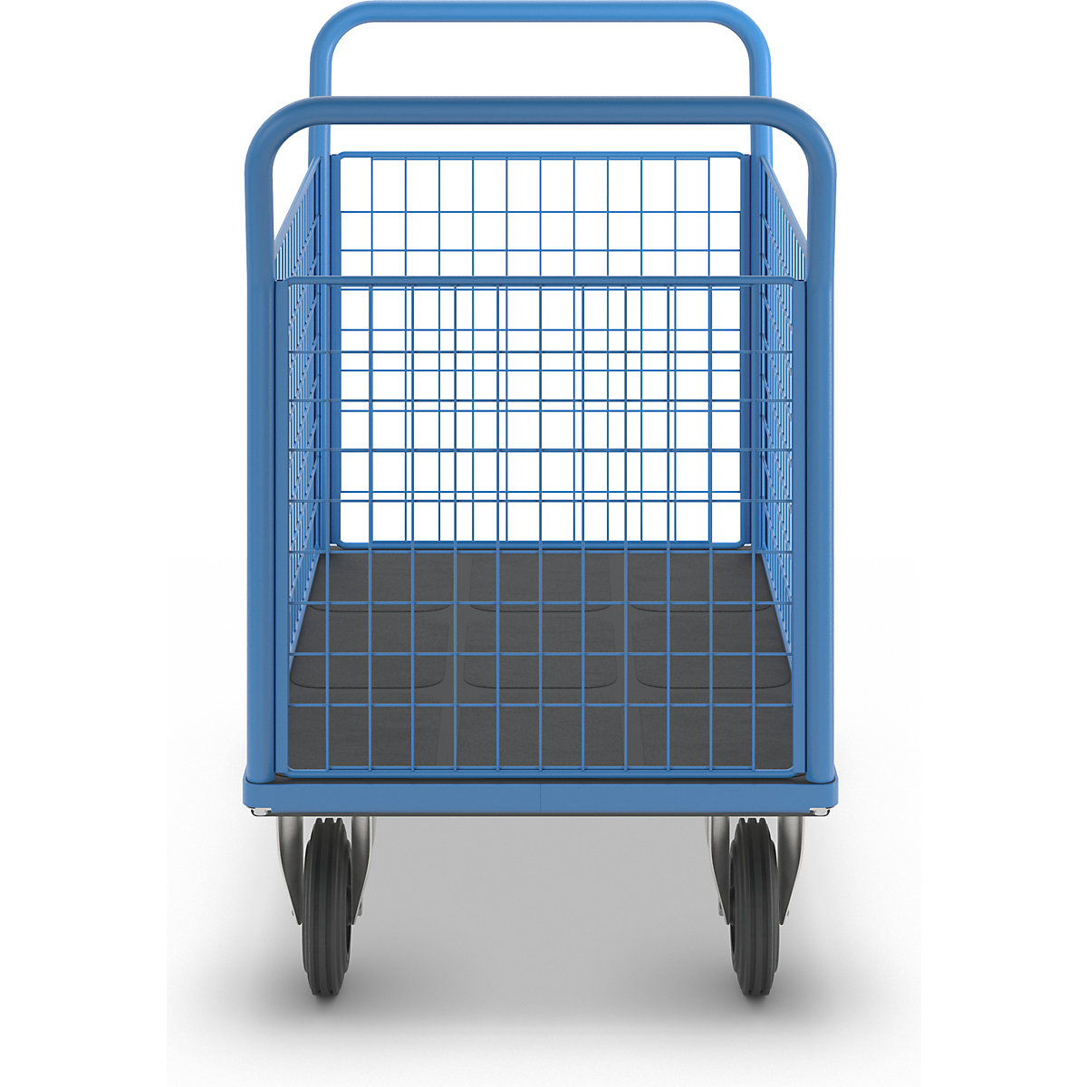 Platform truck with mesh panels – eurokraft pro (Product illustration 4)-3