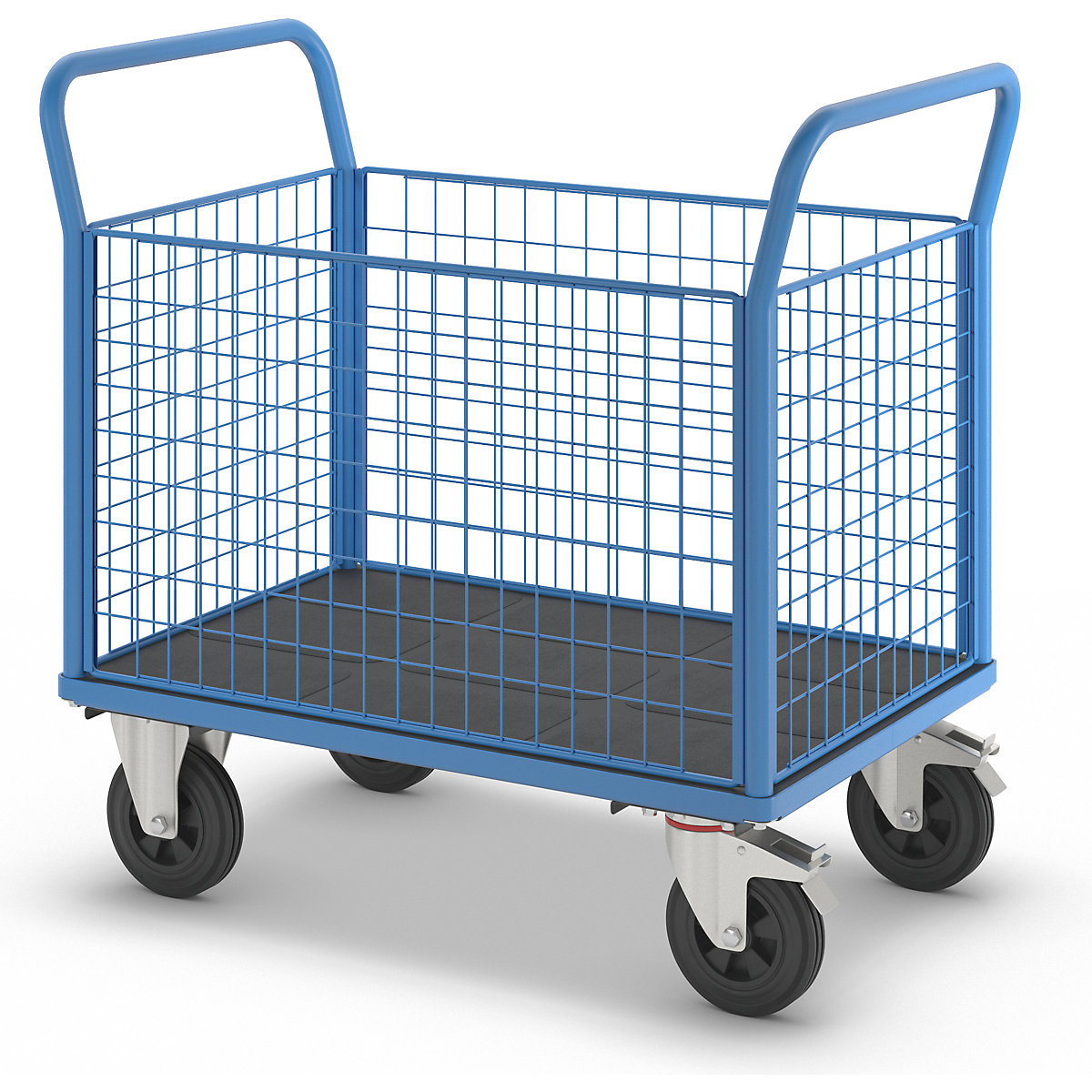 Platform truck with mesh panels – eurokraft pro (Product illustration 7)-6