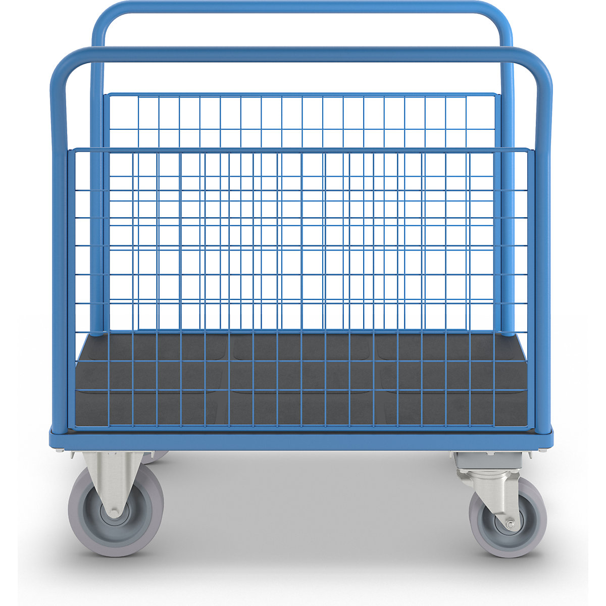 Platform truck with mesh panels – eurokraft pro (Product illustration 3)-2