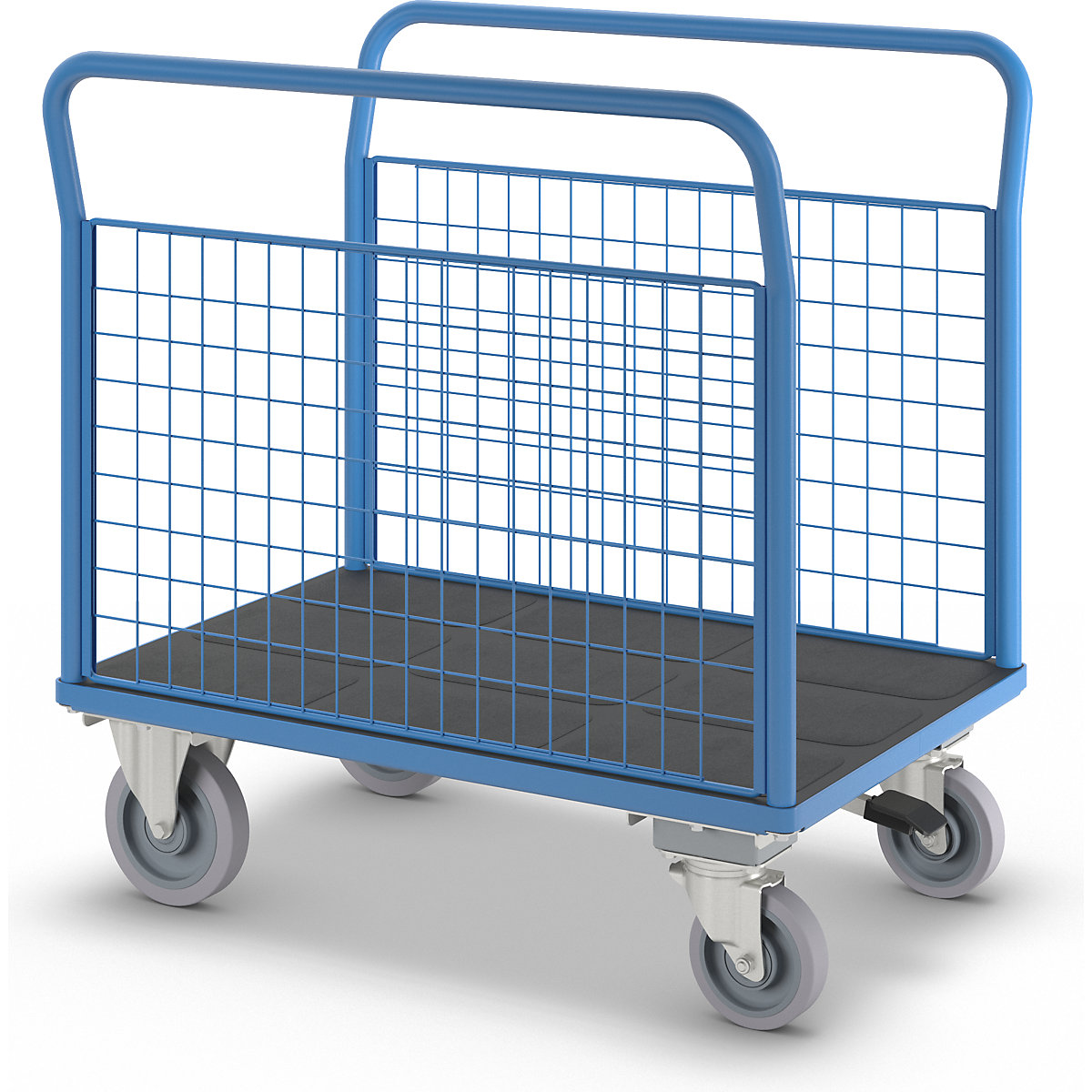 Platform truck with mesh panels – eurokraft pro (Product illustration 8)-7