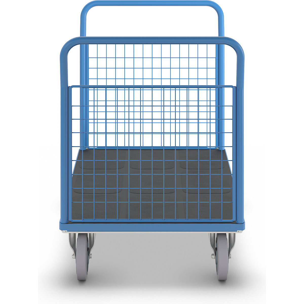 Platform truck with mesh panels – eurokraft pro (Product illustration 4)-3