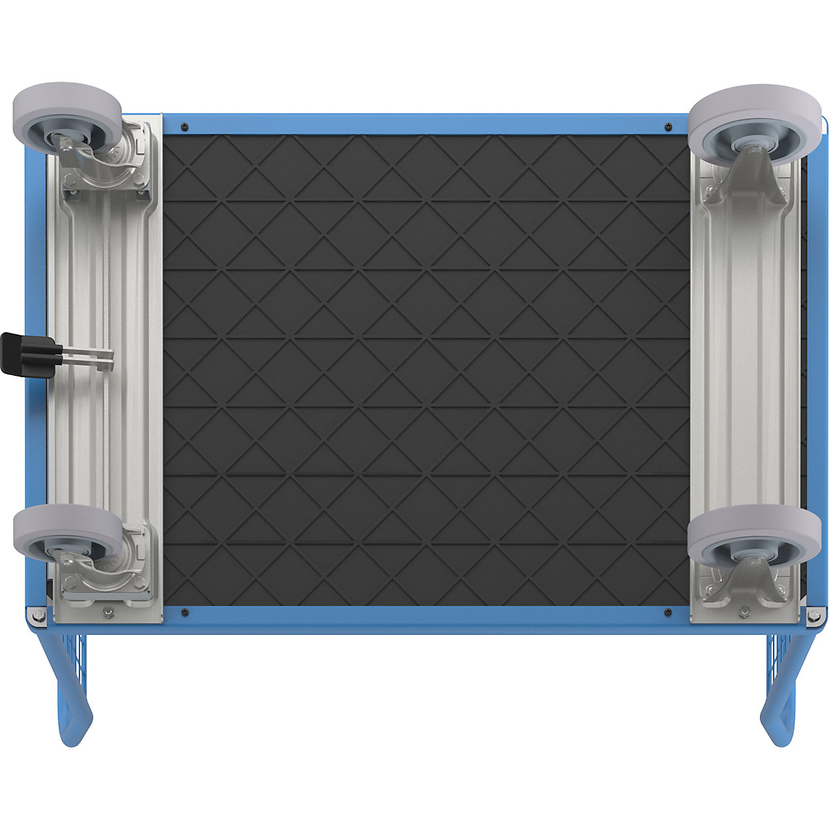 Platform truck with mesh panels – eurokraft pro (Product illustration 7)-6