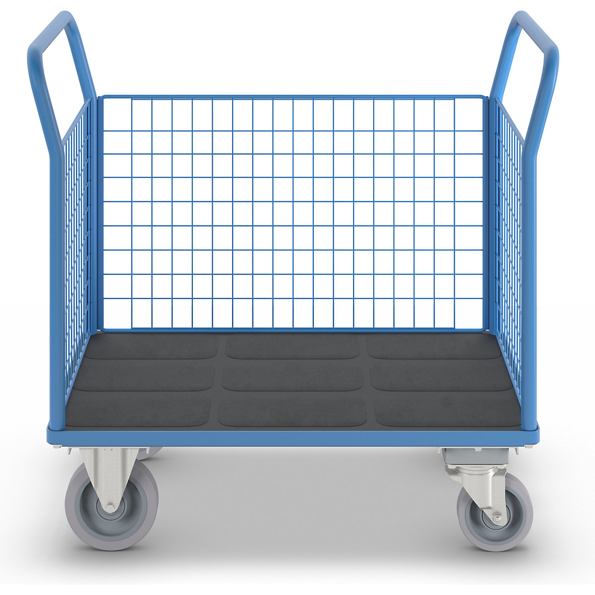 Platform truck with mesh panels – eurokraft pro (Product illustration 3)-2