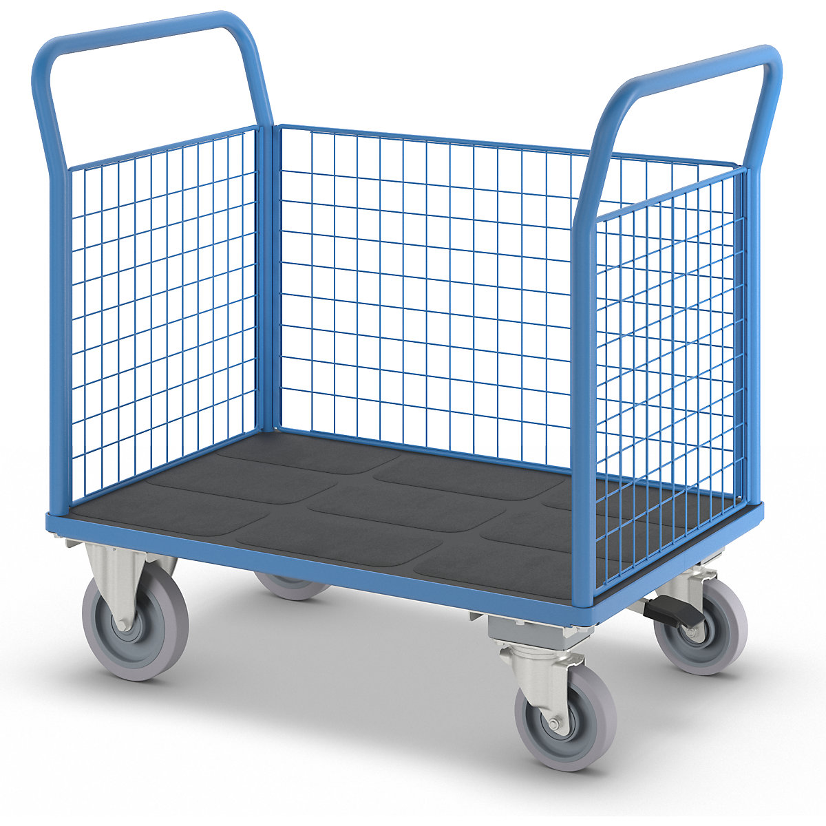 Platform truck with mesh panels – eurokraft pro (Product illustration 8)-7