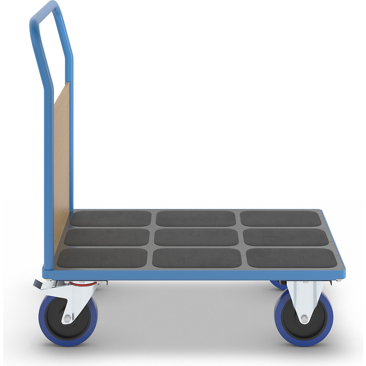 Platform truck with wooden panels – eurokraft pro (Product illustration 6)-5