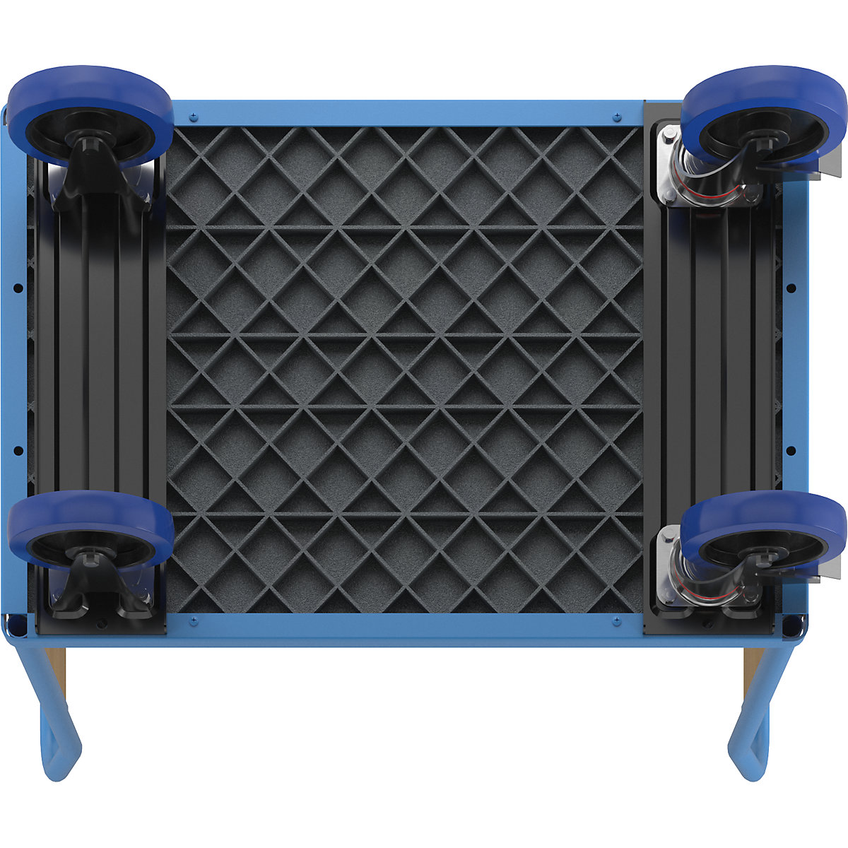 Platform truck with wooden panels – eurokraft pro (Product illustration 6)-5