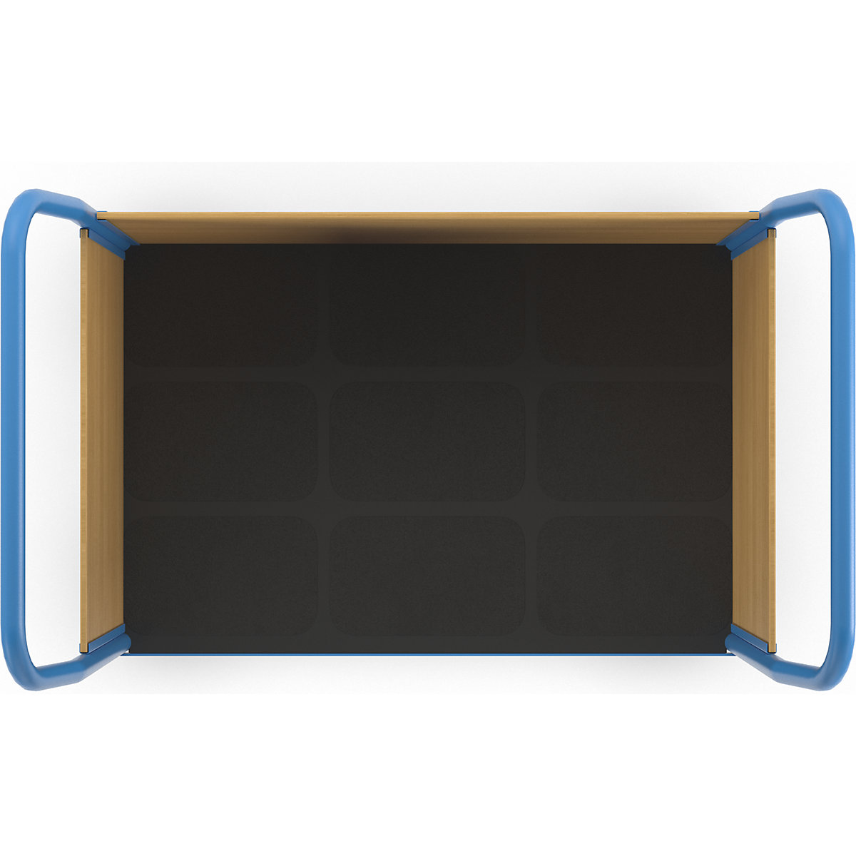 Platform truck with wooden panels – eurokraft pro (Product illustration 7)-6