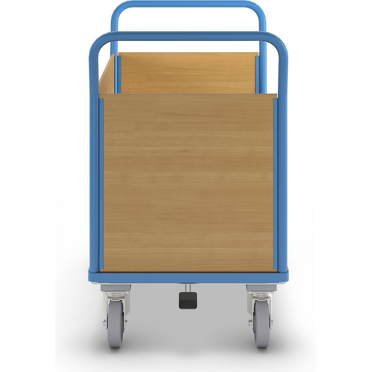 Platform truck with wooden panels – eurokraft pro (Product illustration 4)-3
