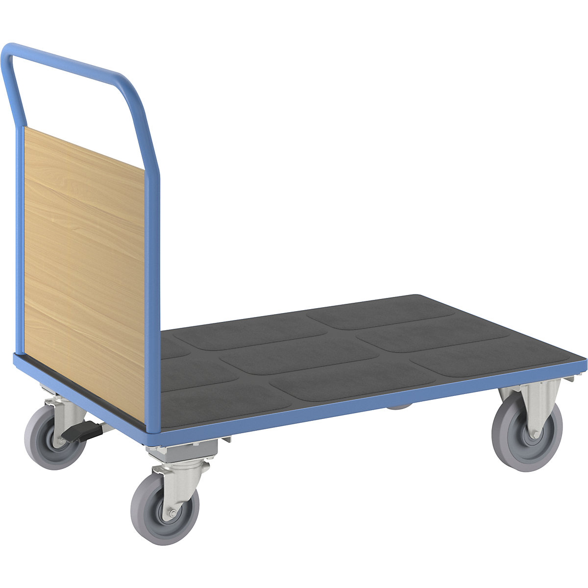 Platform truck with wooden panels - eurokraft pro