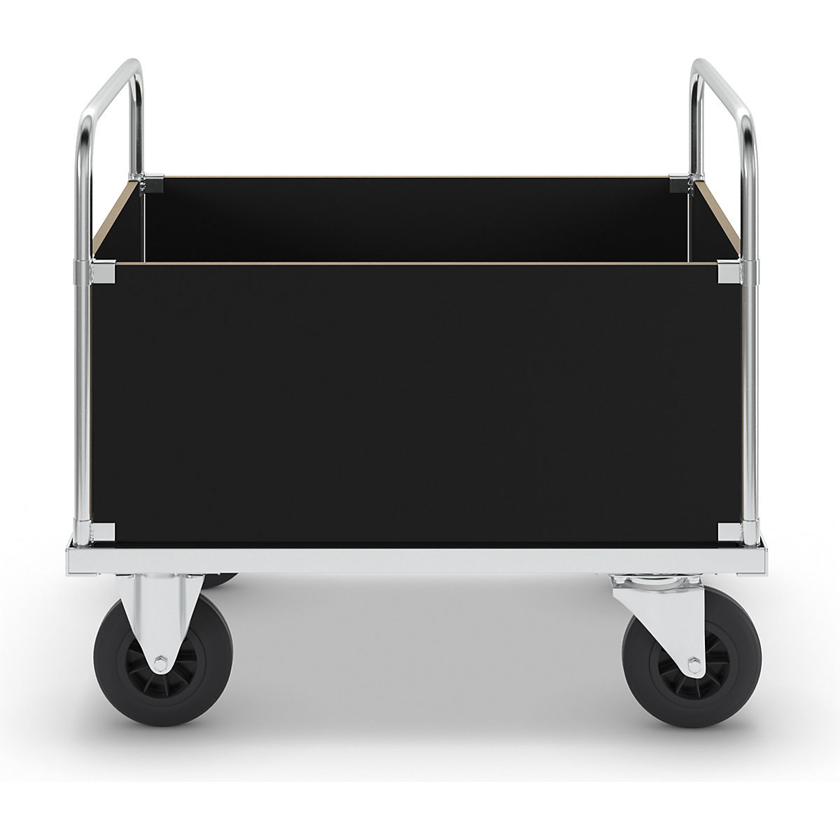 Zinc plated platform truck – Kongamek (Product illustration 3)-2