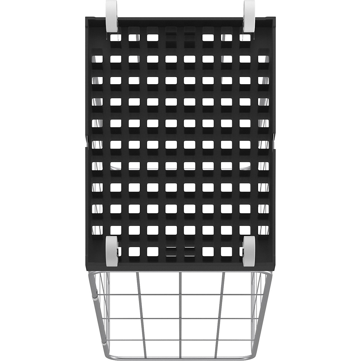 Roll container with side mesh panels – eurokraft basic (Product illustration 7)-6