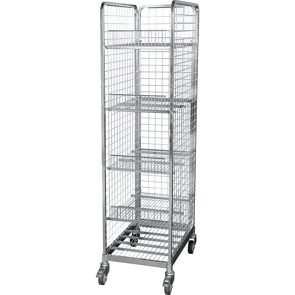 Steel roll container