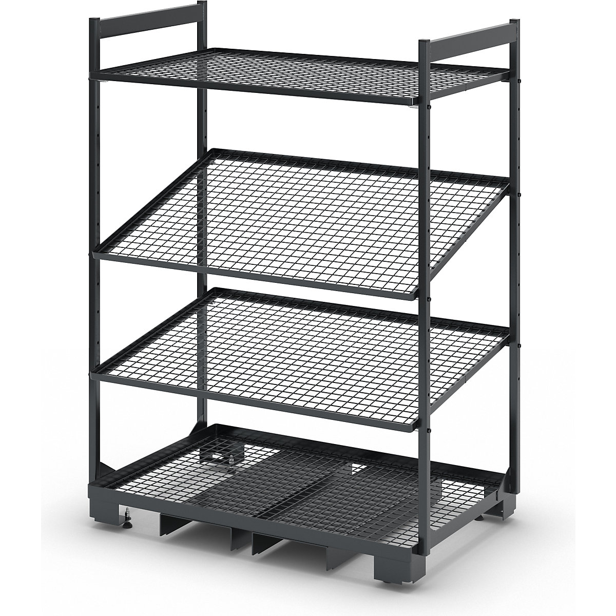 Mobile Kanban shelf unit – eurokraft pro (Product illustration 4)-3