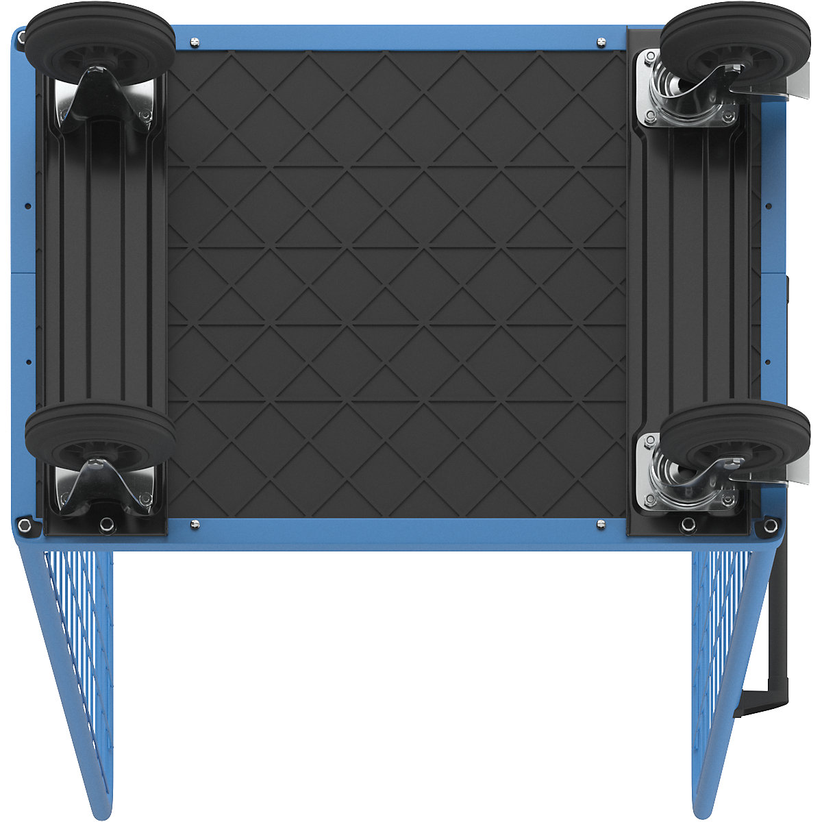 Shelf truck, wire mesh on three sides – eurokraft pro (Product illustration 8)-7