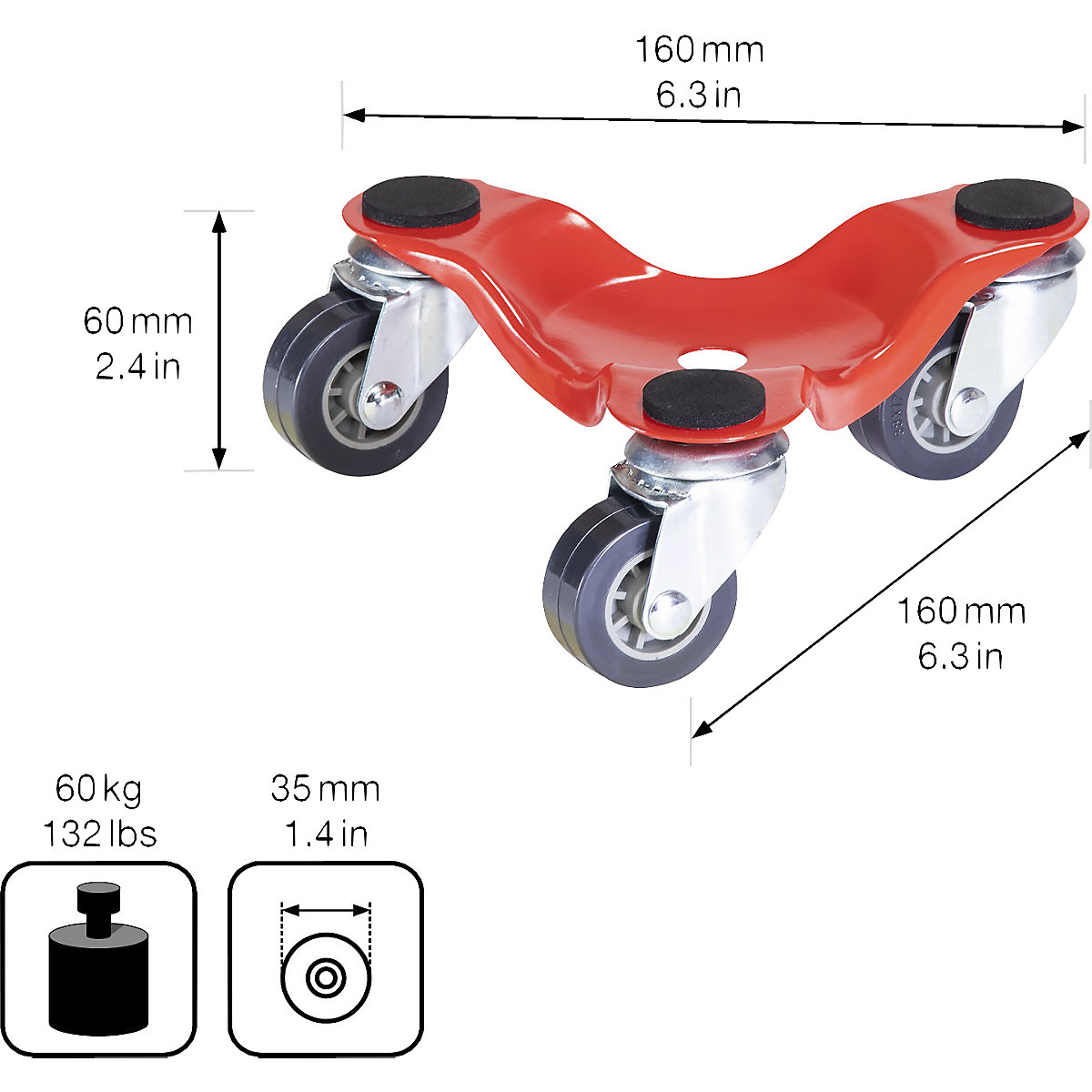 Furniture dolly – Wagner (Product illustration 2)-1